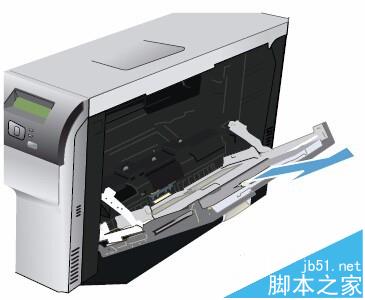 HP CP5225彩色激光打印機怎么給紙盒1和紙盒2放紙?