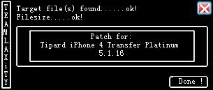 iPhone传输工具Tipard iPhone 4 Transfer白金版安装及激活教程(附补丁)