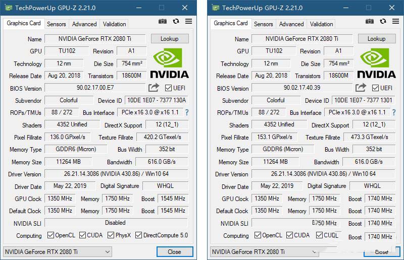 iGame RTX2080Ti Neptune OC顯卡拆解+評(píng)測(cè) RTX2080Ti顯卡內(nèi)部做工如何