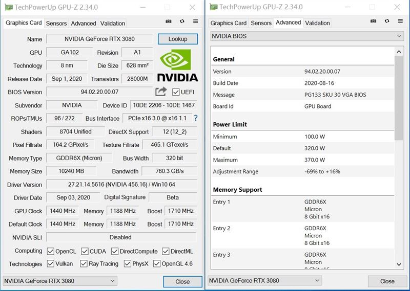 NVIDIA RTX3080值得入手嗎 NVIDIA RTX3080顯卡詳細(xì)評測