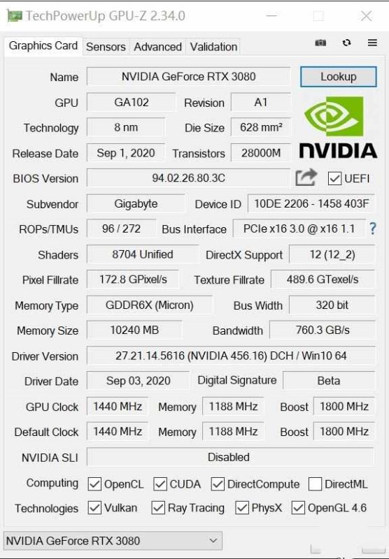 技嘉RTX 3080 GAMING OC顯卡怎么樣 技嘉RTX 3080 GAMING OC顯卡評測