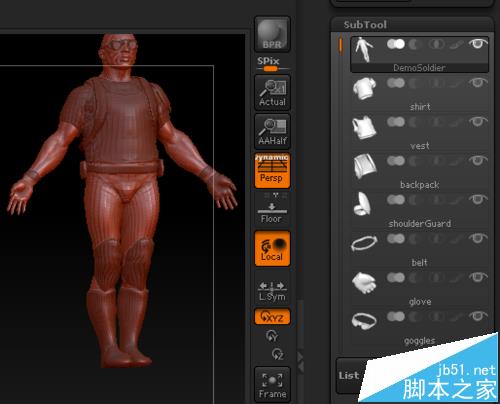 ZBrush模型中怎么賦予不同的材質(zhì)?