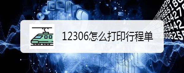 12306官網(wǎng)怎么打印票? 鐵路12306打印行程單的技巧