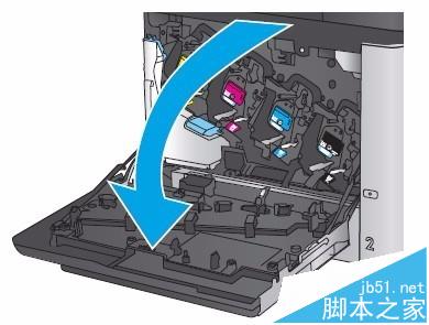 HP M680打印機怎么更換碳粉收集裝置?