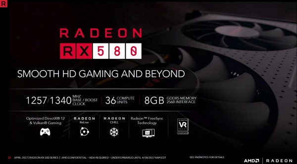 AMD RX580/570值得买吗？AMD RX 580/570/560/550显卡图解评测及天梯图