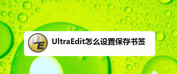 UltraEdit怎么保存書簽? UltraEdit保存當(dāng)前書簽設(shè)置的技巧