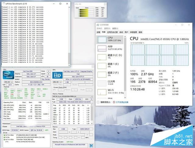 酷睿i7 8550U性能如何？Intel第八代酷睿i7 8550U低压处理器全面首发评测