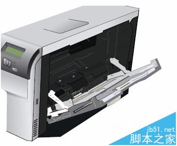 HP CP5225彩色激光打印機怎么給紙盒1和紙盒2放紙?