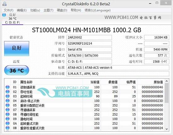 硬盤檢測(cè)工具CrystalDiskInfo綠色中文版下載