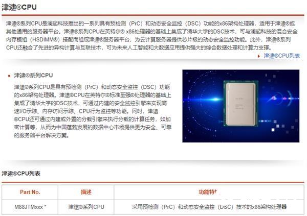 又一国产X86处理器可大规模上市：Intel至强核心 安全监测管控