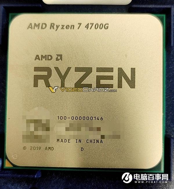 7nm Zen！銳龍7 4700G實物首曝：AMD APU首次走向高端