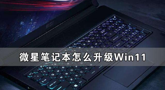 微星筆記本怎么升級Win11 微星筆記本升級Win11詳細教程